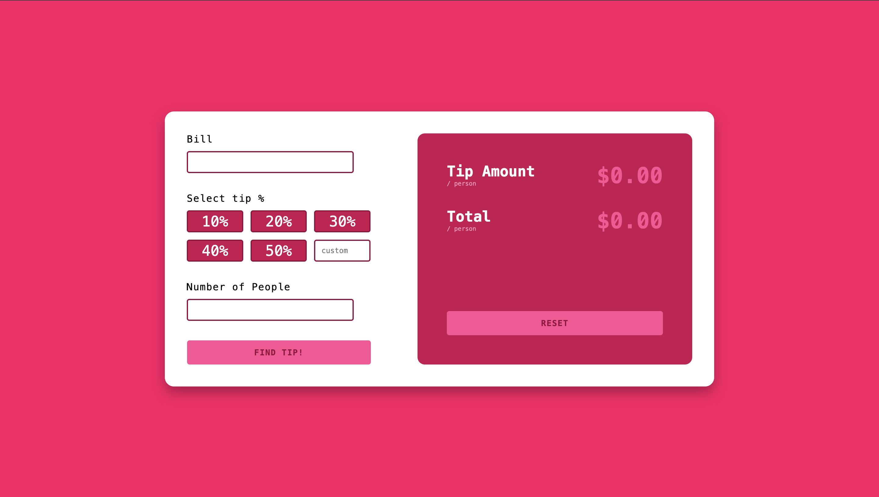 Image of Tip Calculator project
